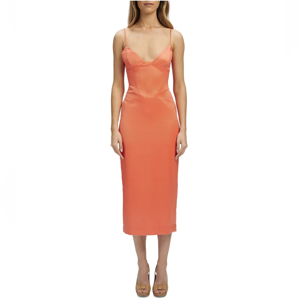 Bardot Ayla Orange Midi Dress